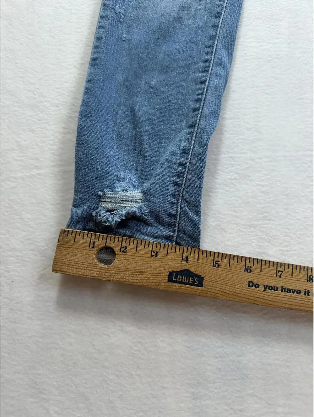 YMI Wax Jeans Women's Light Wash Distressed Skinny Stretch Jeans‎ Size 5/27